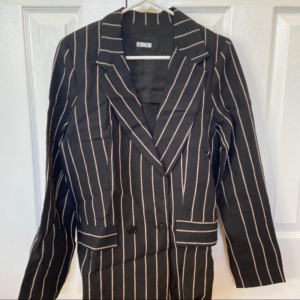 Reformation Valero Oversize Linen Blazer